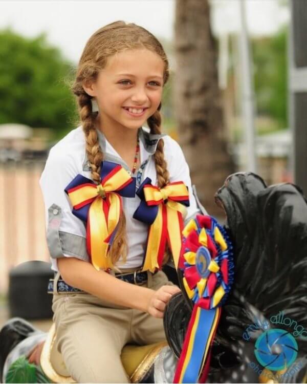 Little girl with ribbons