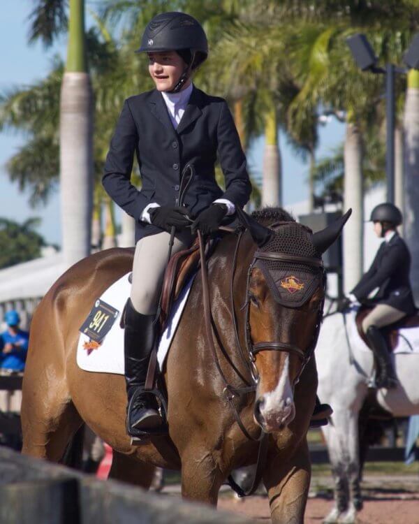 Girl riding a horse