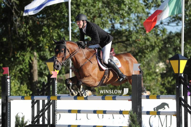 Horse jumping with David Blake